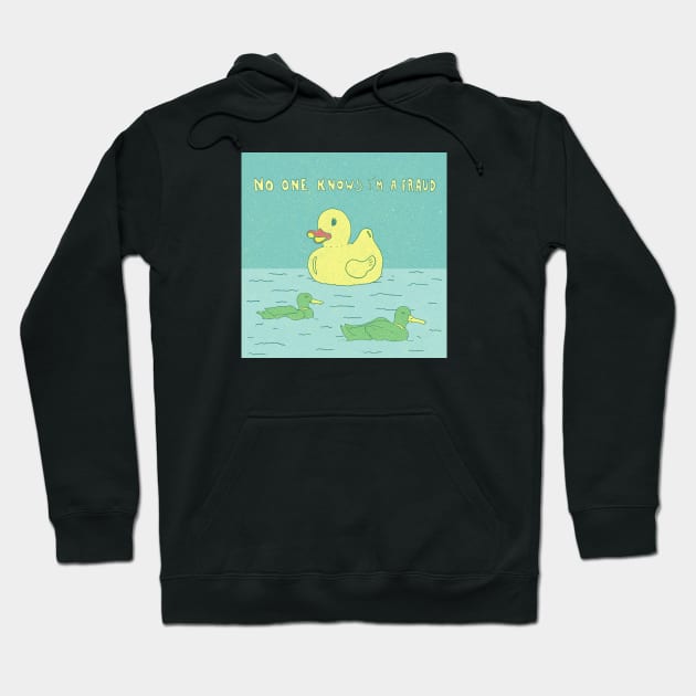 Duck Fraud Hoodie by Rubbish Cartoon